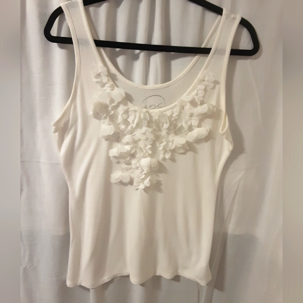 Petal trim tank top - INC by Macy's